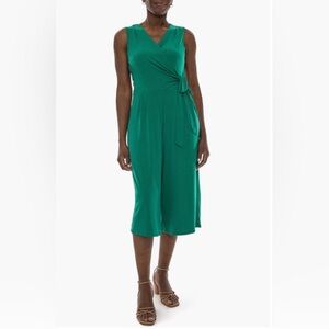 Nina Leonard Kelly Green Jumpsuit w/Pockets NWT